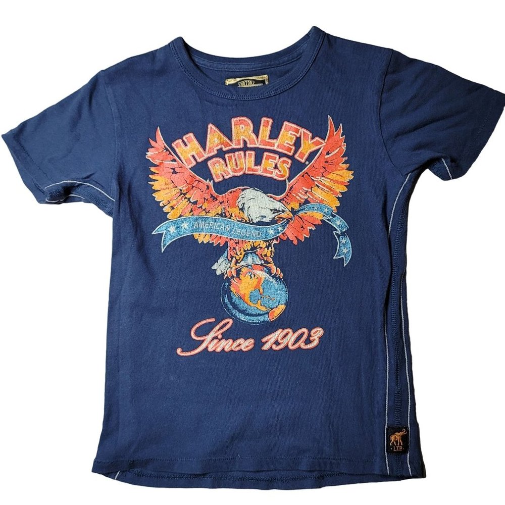 Harley Davidson limited edition designed by Trunk exclusive tee shirt size 7/8